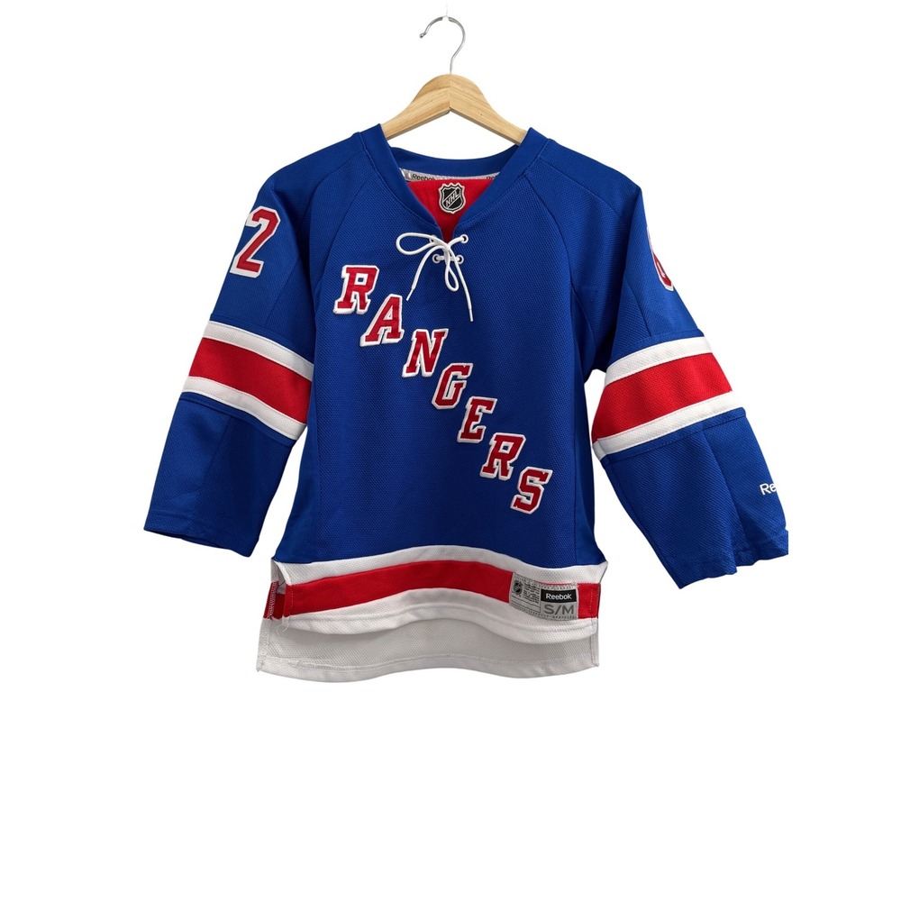 Reebok NHL New York Rangers Carl Hagelin 62 Youth Hockey‎ Jersey Blue SM